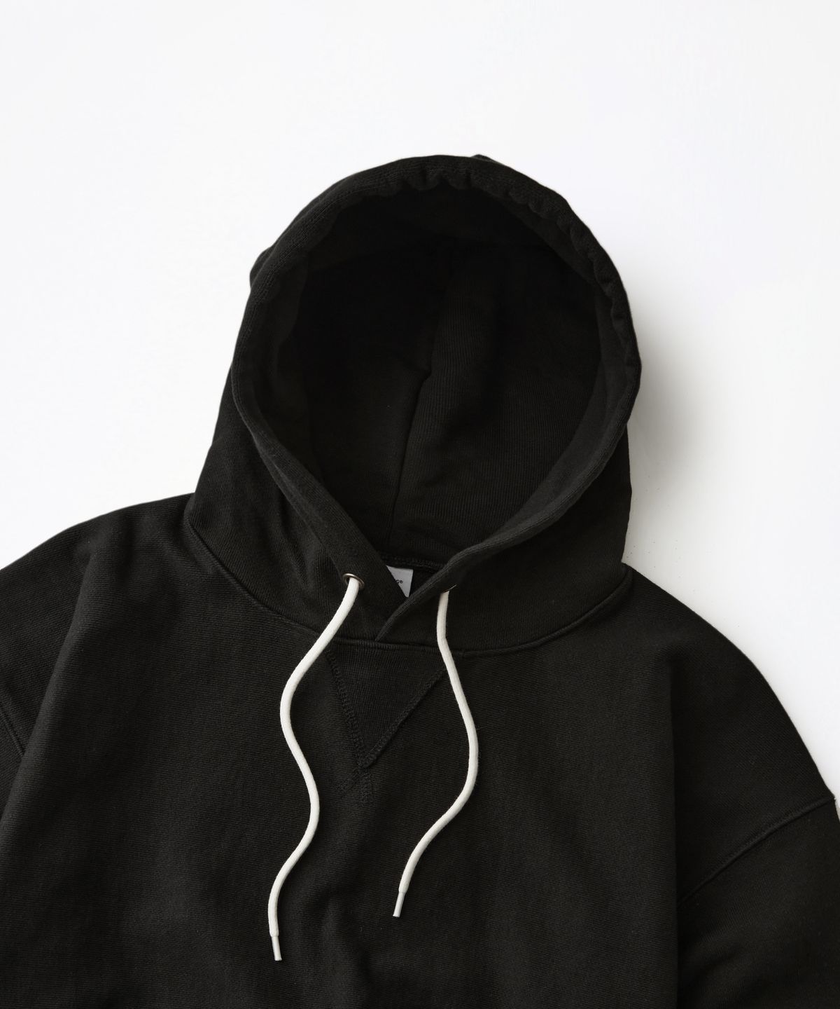 아웃스탠딩(OUTSTANDING) REVERSE HEAVY HOOD SWEAT_BLACK
