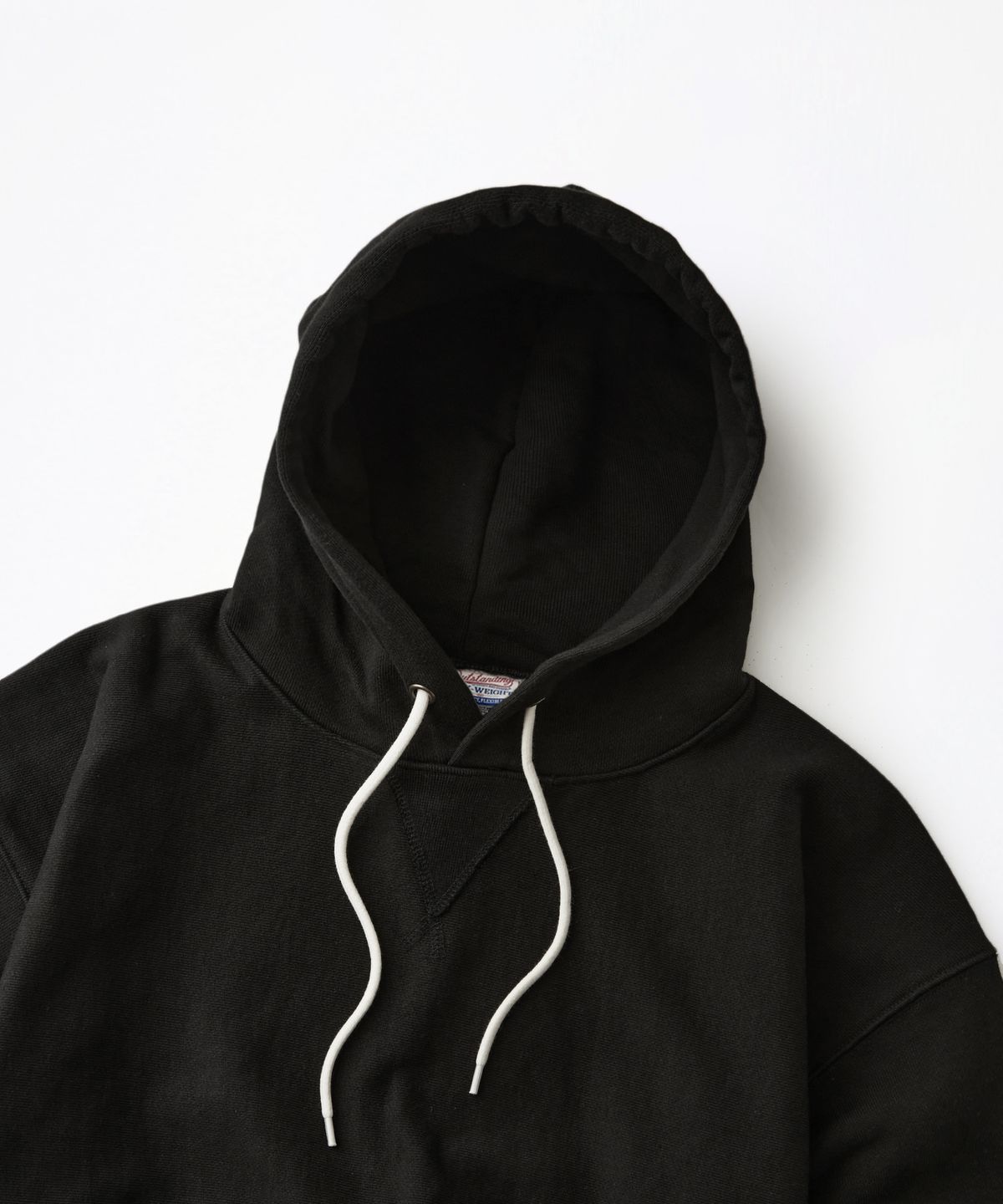아웃스탠딩(OUTSTANDING) REVERSE HEAVY HOOD SWEAT_BLACK
