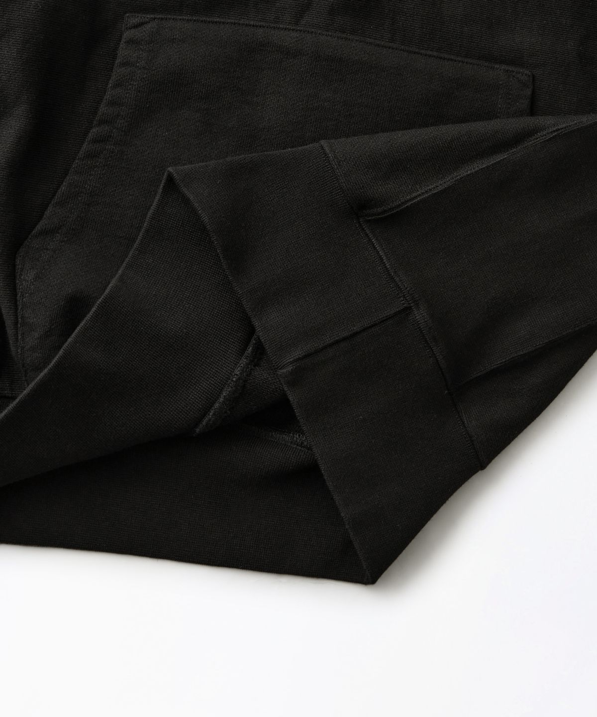 아웃스탠딩(OUTSTANDING) REVERSE HEAVY HOOD SWEAT_BLACK