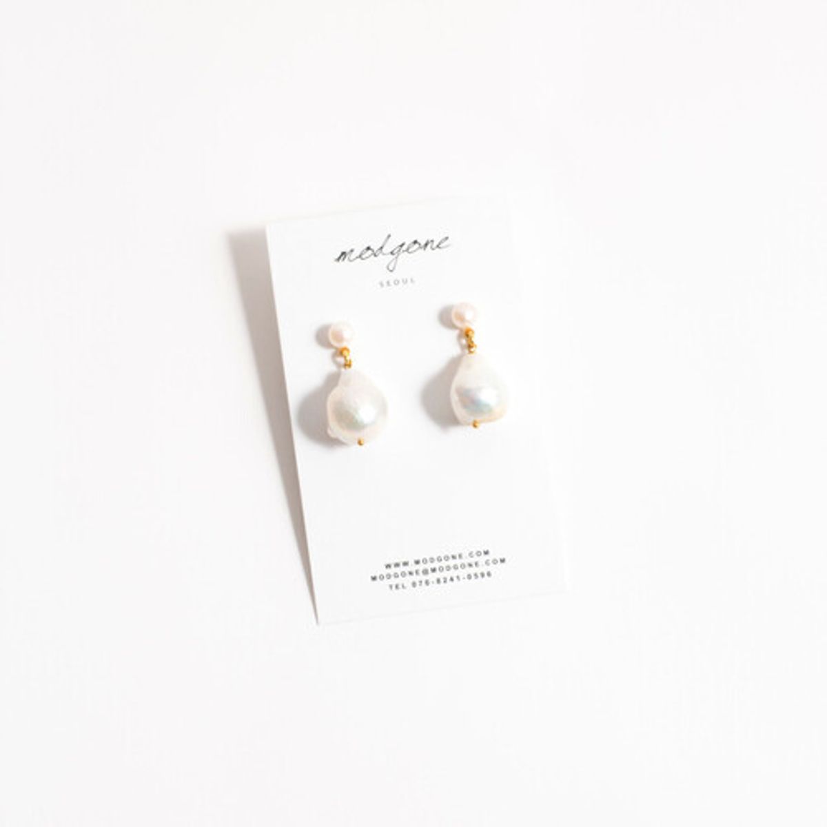 모드곤(MODGONE) [모드곤] 바로크 담수진주 귀걸이 Baroque Fresh Water Pearls earring