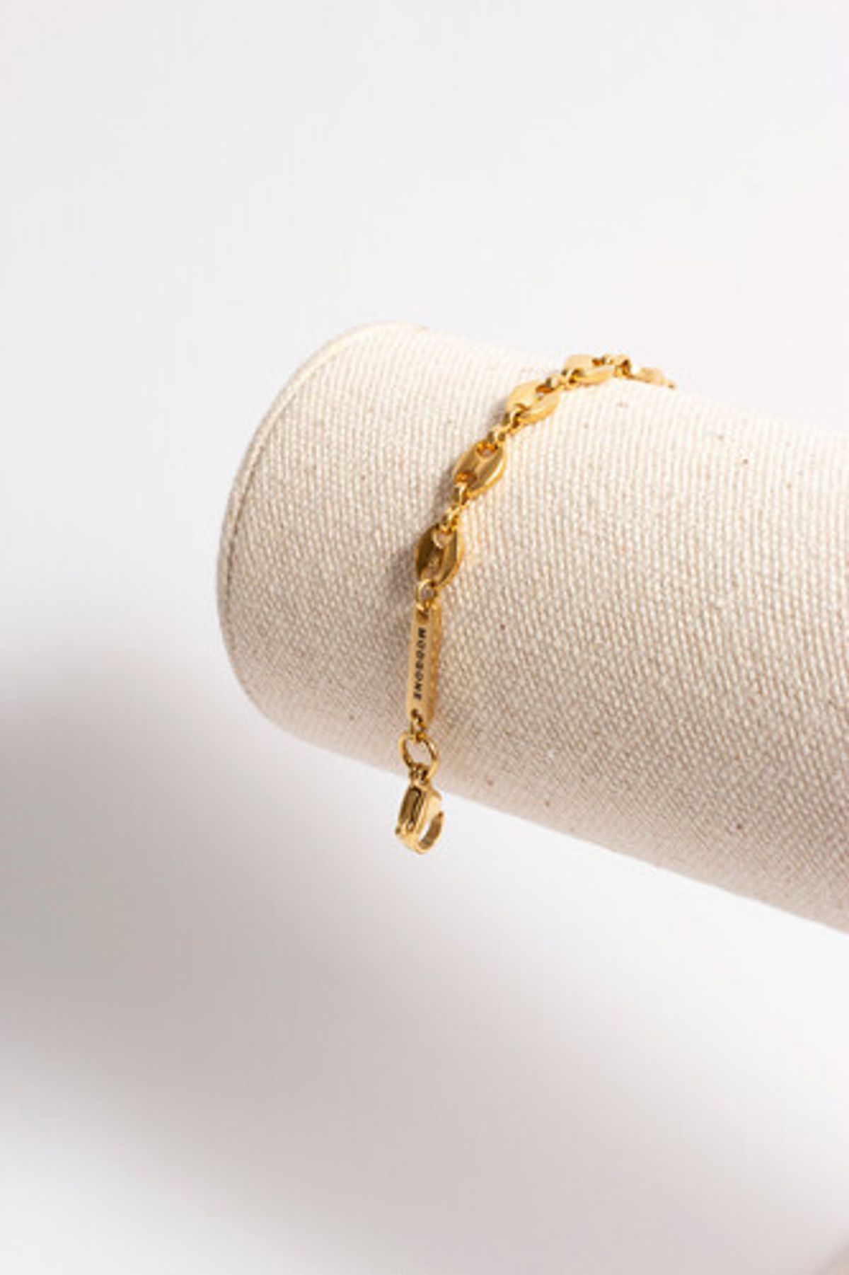모드곤(MODGONE) 골드톤 빈체인 심플 팔찌  Gold-tone Bean Chains Simple Bracelet