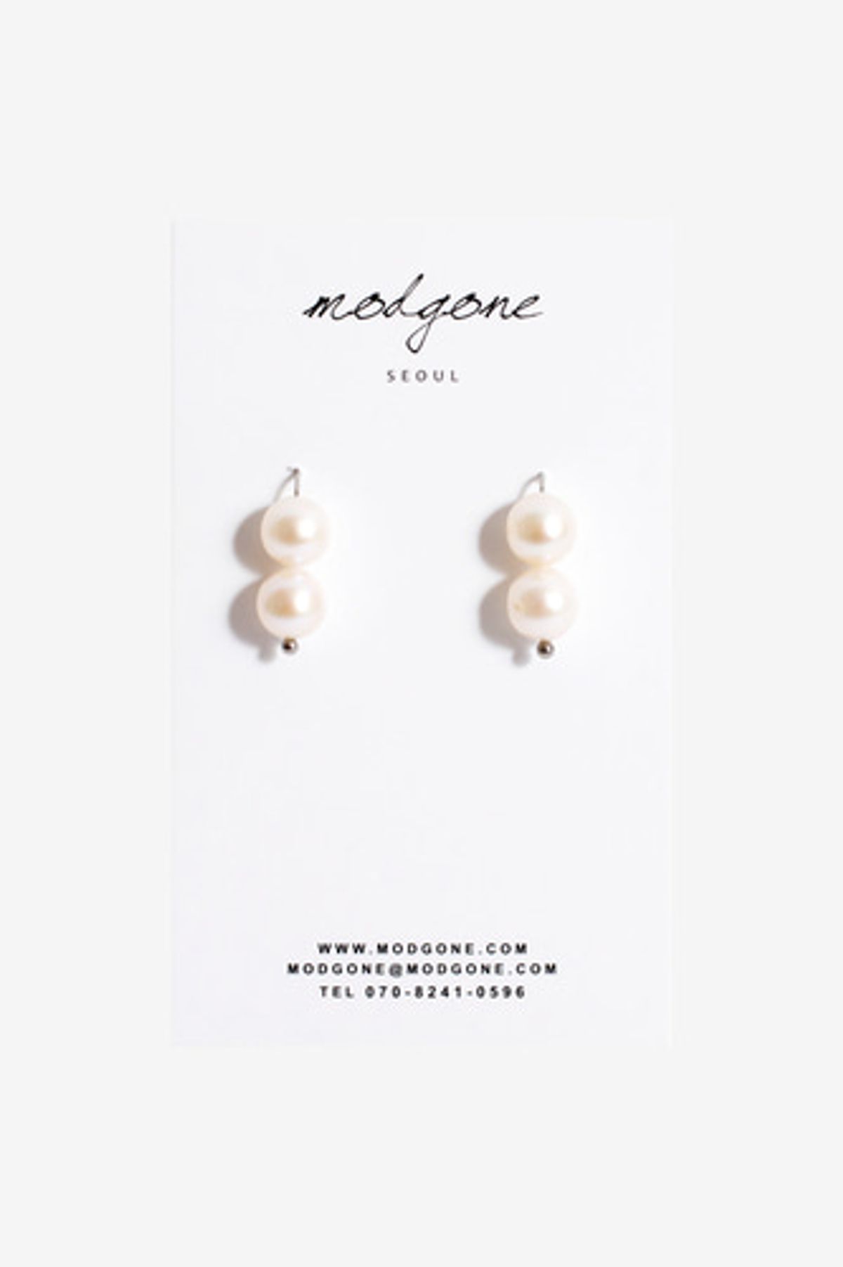 모드곤(MODGONE) 쌍둥이 담수진주 귀걸이 Twins Fresh Water Pearls earring