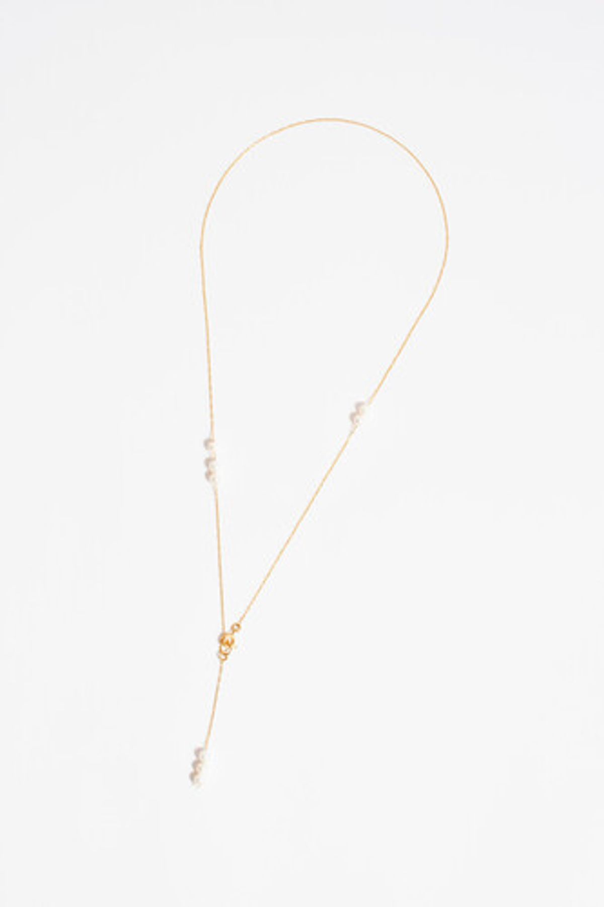 모드곤(MODGONE) 작은 진주 방울 골드톤 목걸이 Tiny Pearls Gold-tone necklace