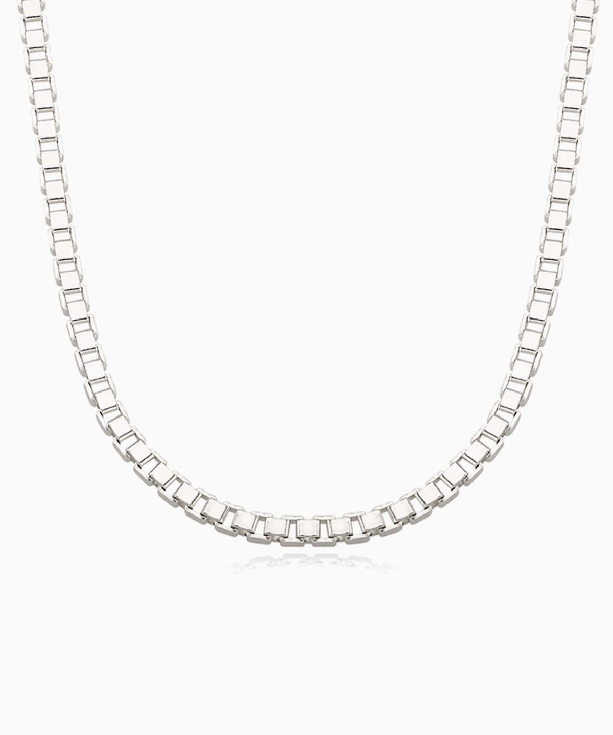 일레란느(ILLE LAN) REFINED SMALL SQUARE CHAIN NECKLACE 리파인드 스퀘어 체인 네크리스