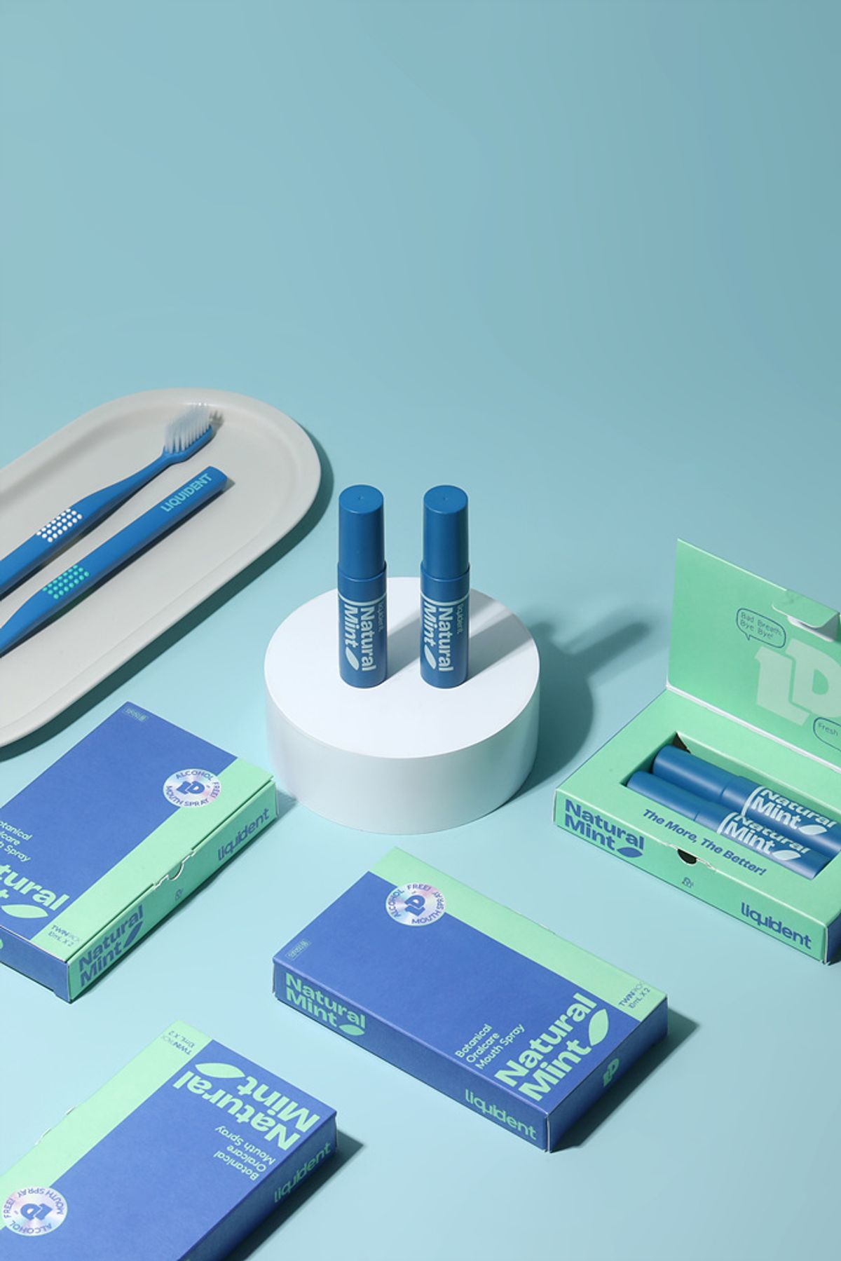 리퀴덴트(LIQUIDENT) 입냄새제거 무알콜 구강스프레이 네츄럴민트 4개팩