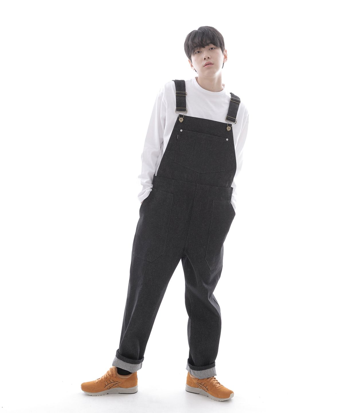 세인트크루(SAINTCREW) 워커앤빌더 퍼티그 데님오버롤 WNB-605 블랙 BKS