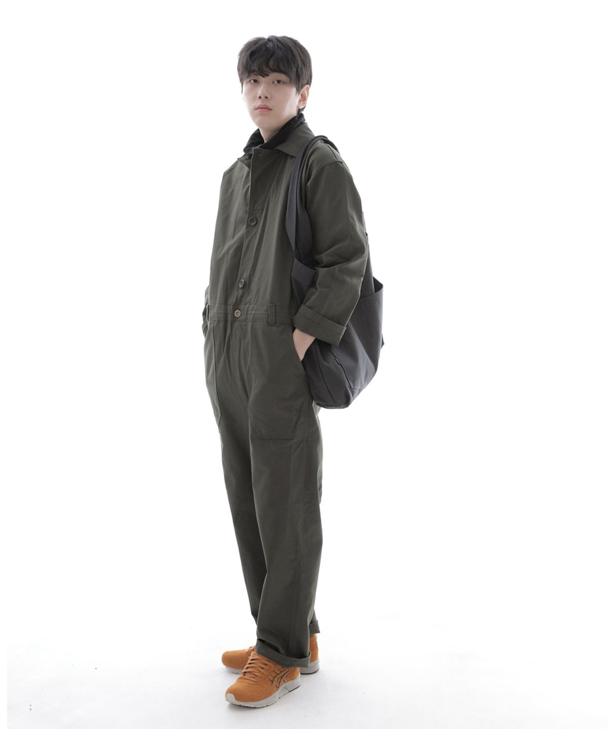세인트크루(SAINTCREW) 펜타곤 포켓 빅사이즈 에코백 PP-108 차콜