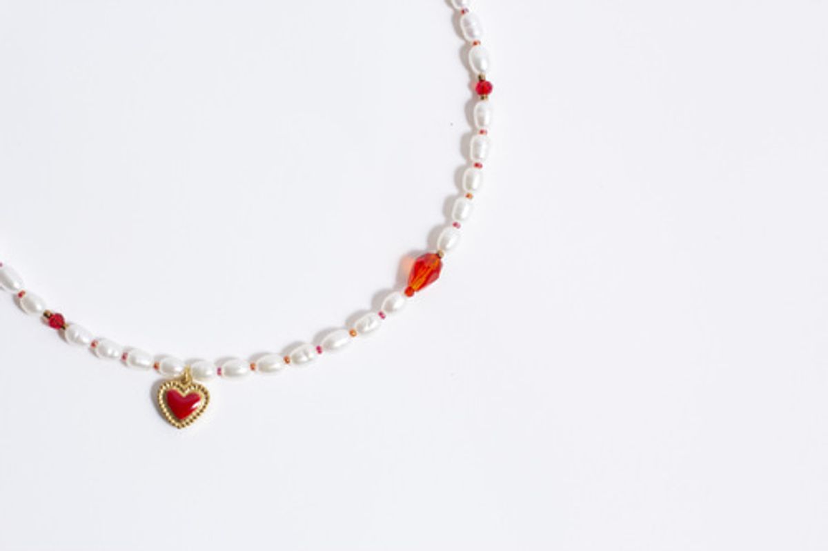 모드곤(MODGONE) LOVE 진주 목걸이 LOVE Pendant pearl necklace