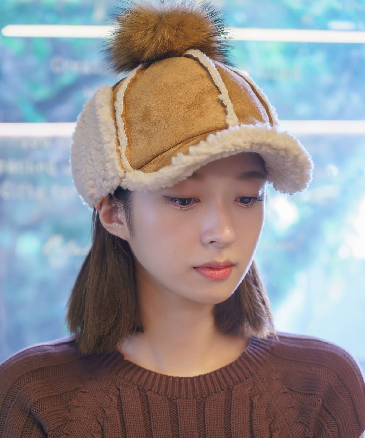 소다몬(SODAMON) 미민 로엔 이어머프 캡모자 2clors