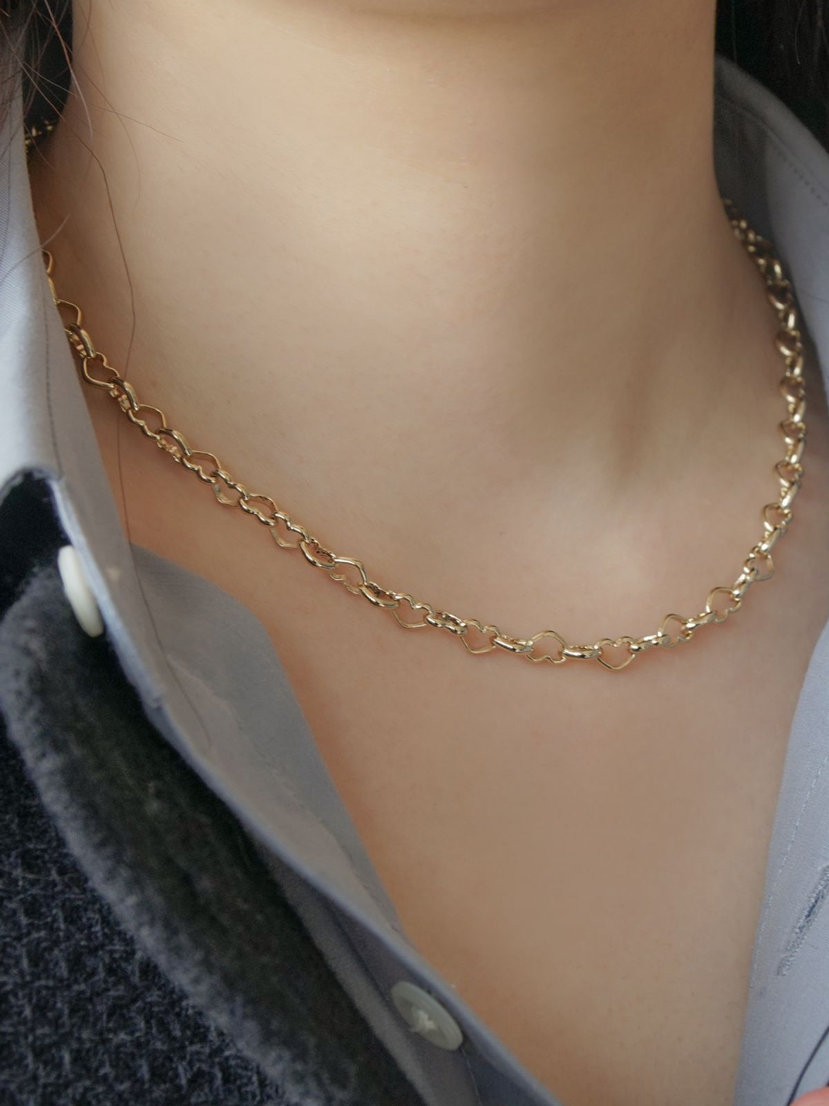 포스트루드(POSTLUDE) HEART CHAIN N (2 COLORS)