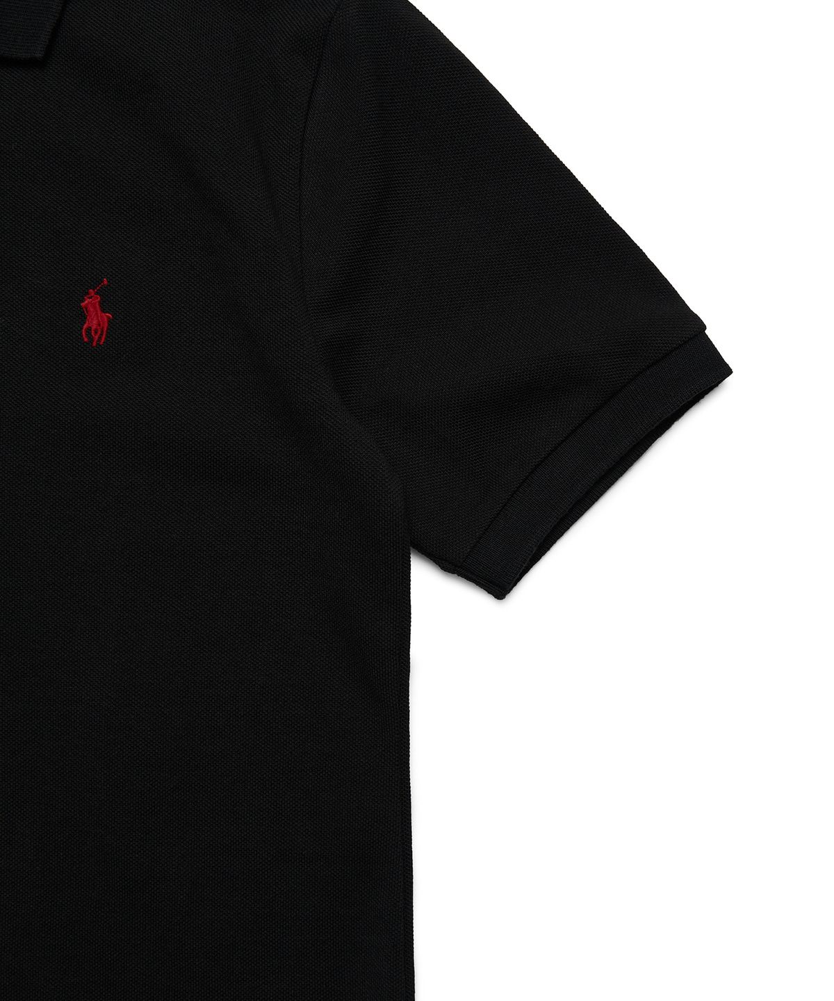 폴로 랄프 로렌 칠드런(POLO RALPH LAUREN CHILDREN) 남아 8-18세 코튼 메시 폴로 셔츠 - 블랙