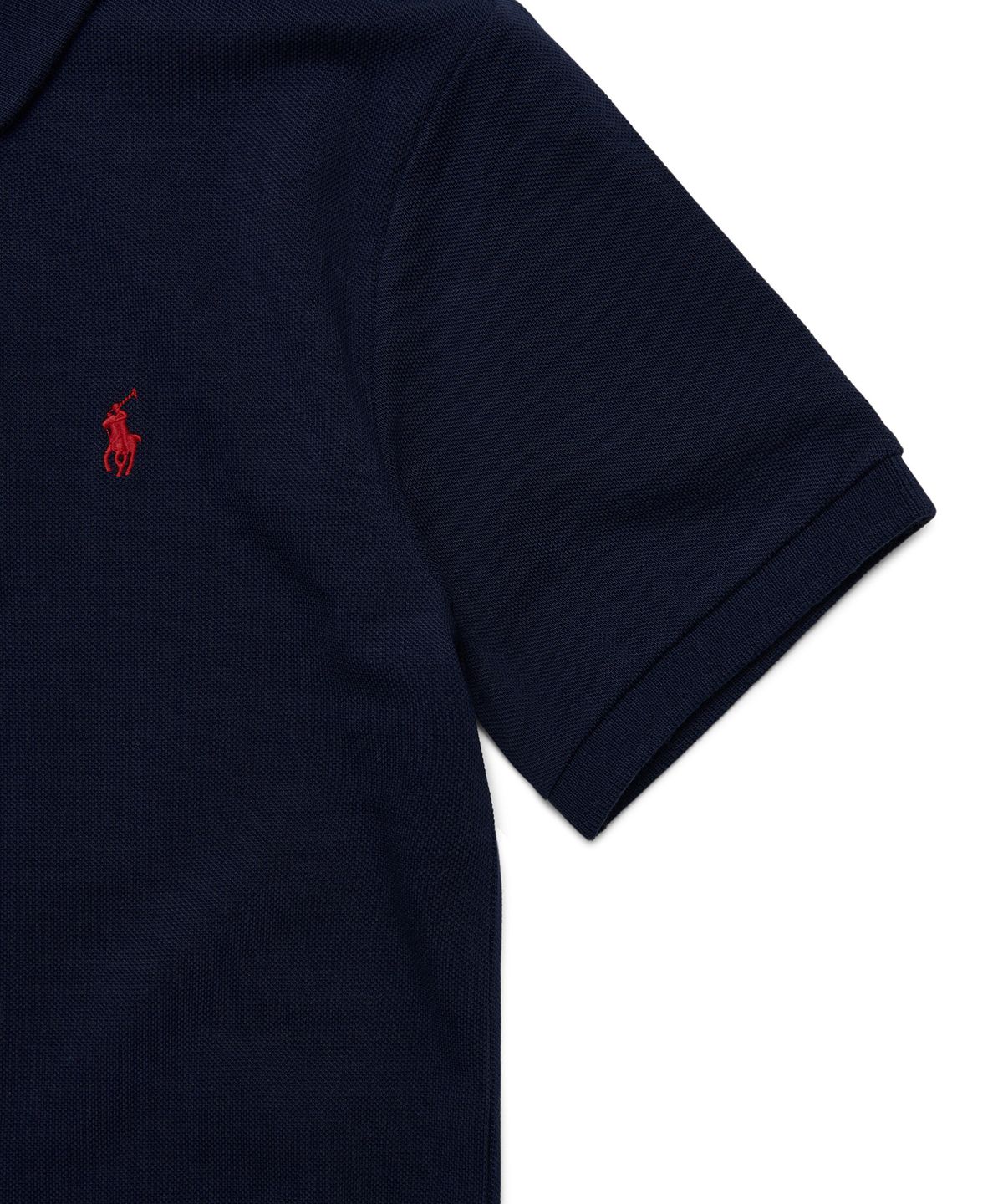 폴로 랄프 로렌 칠드런(POLO RALPH LAUREN CHILDREN) 남아 8-18세 코튼 메시 폴로 셔츠 - 네이비