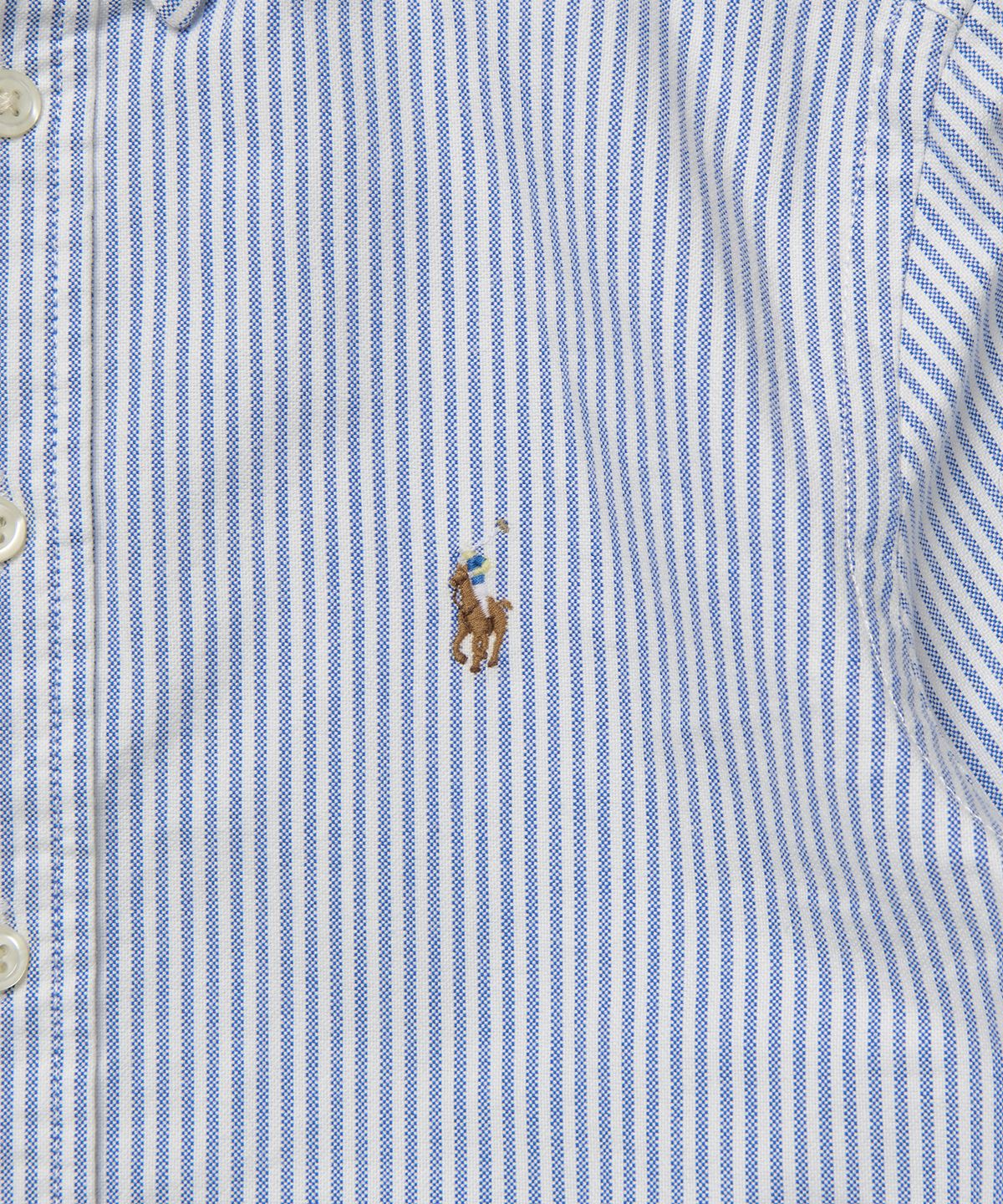 폴로 랄프 로렌 칠드런(POLO RALPH LAUREN CHILDREN) 남아 8-18세 스트라이프 코튼 옥스포드 셔츠 - 블루