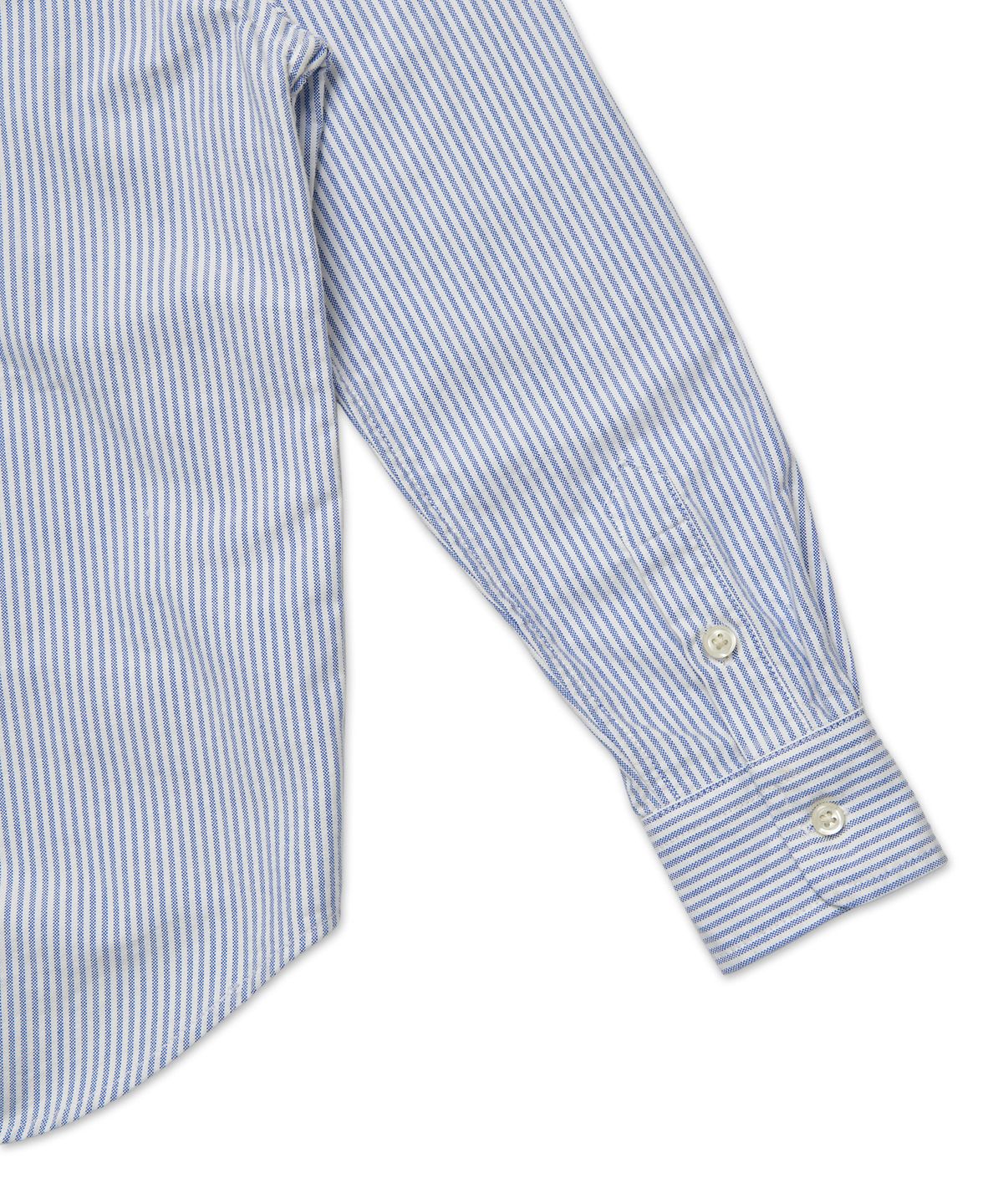 폴로 랄프 로렌 칠드런(POLO RALPH LAUREN CHILDREN) 남아 8-18세 스트라이프 코튼 옥스포드 셔츠 - 블루