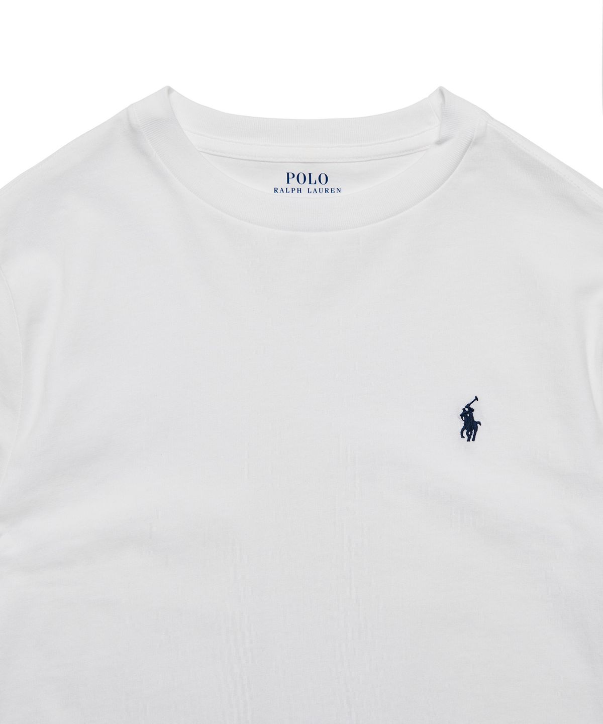폴로 랄프 로렌 칠드런(POLO RALPH LAUREN CHILDREN) 남아 8-18세 숏 슬리브 크루넥 티셔츠 - 화이트