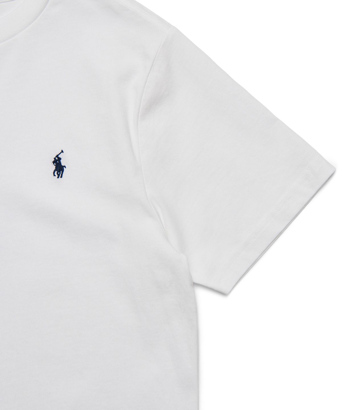 폴로 랄프 로렌 칠드런(POLO RALPH LAUREN CHILDREN) 남아 8-18세 숏 슬리브 크루넥 티셔츠 - 화이트