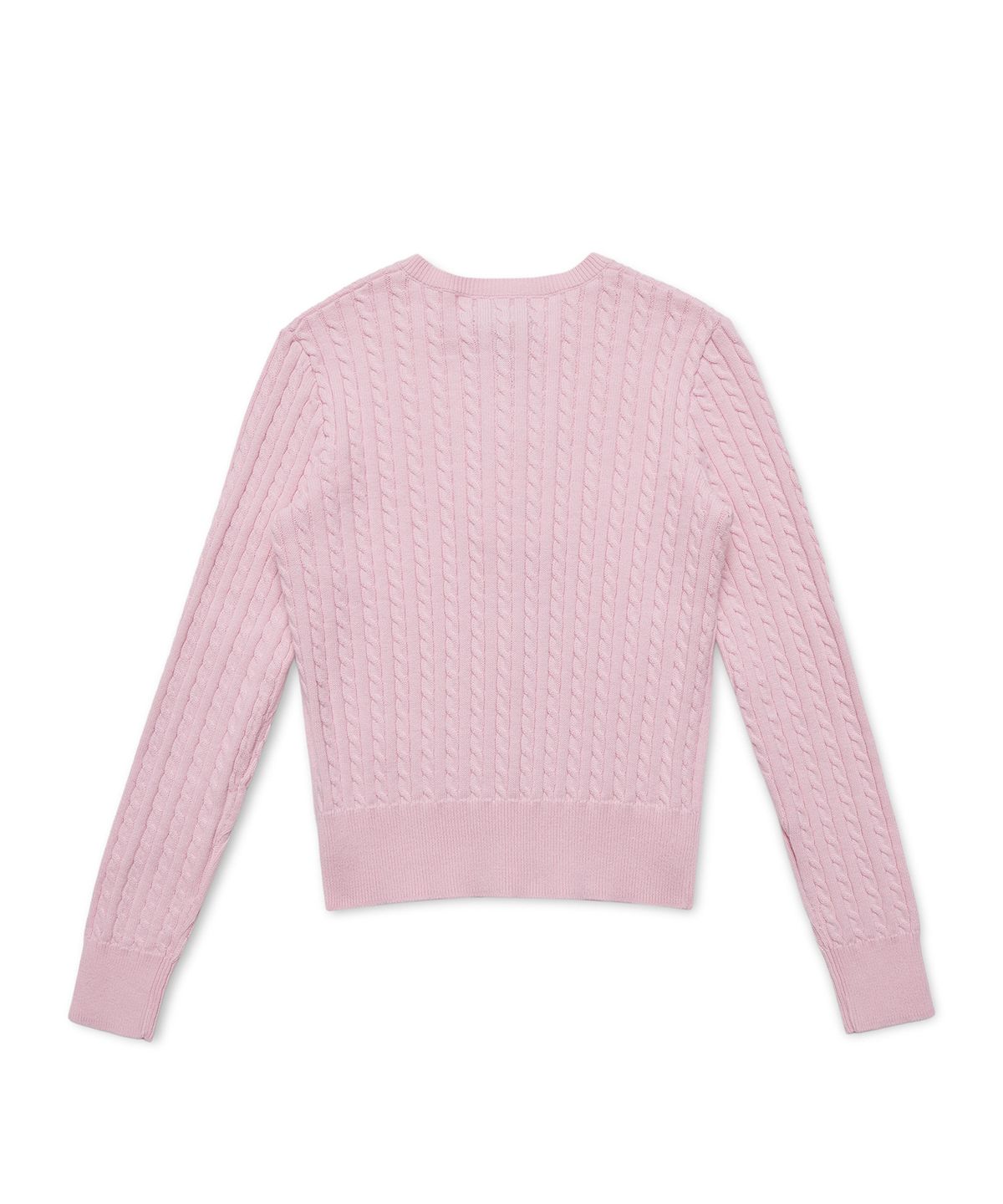 폴로 랄프 로렌 칠드런(POLO RALPH LAUREN CHILDREN) 여아 7-16세 미니케이블 코튼 카디건 - 핑크