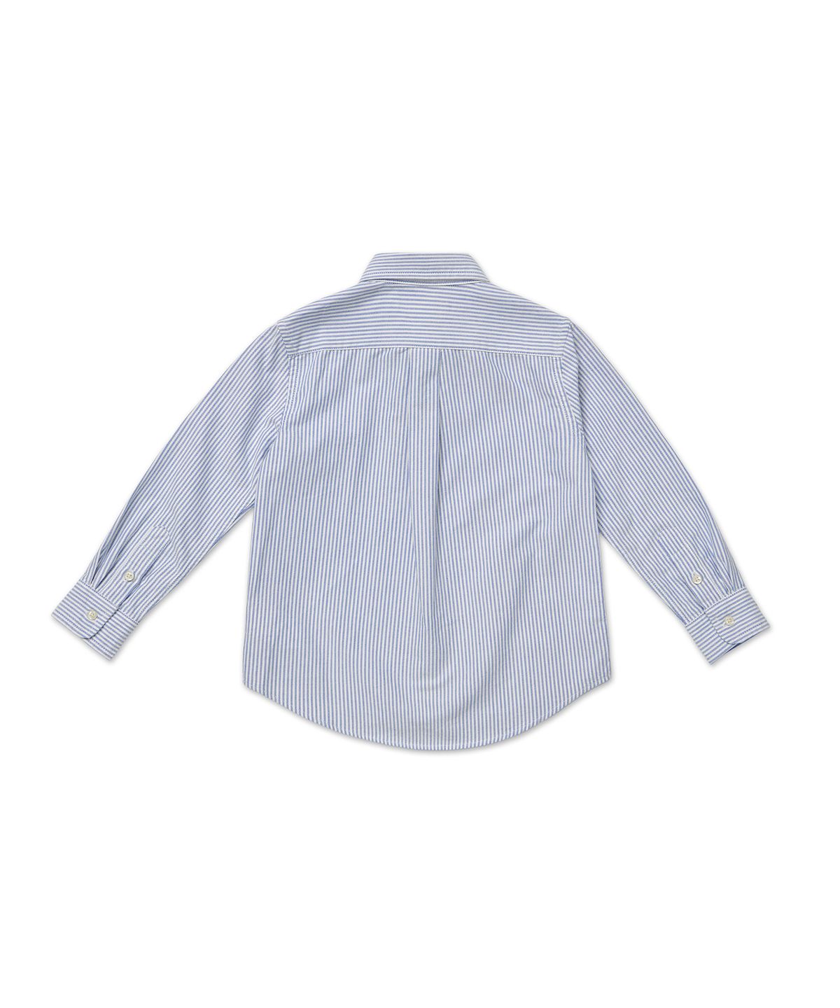 폴로 랄프 로렌 칠드런(POLO RALPH LAUREN CHILDREN) 남아 4세~7세 스트라이프 코튼 옥스포드 셔츠 - 블루