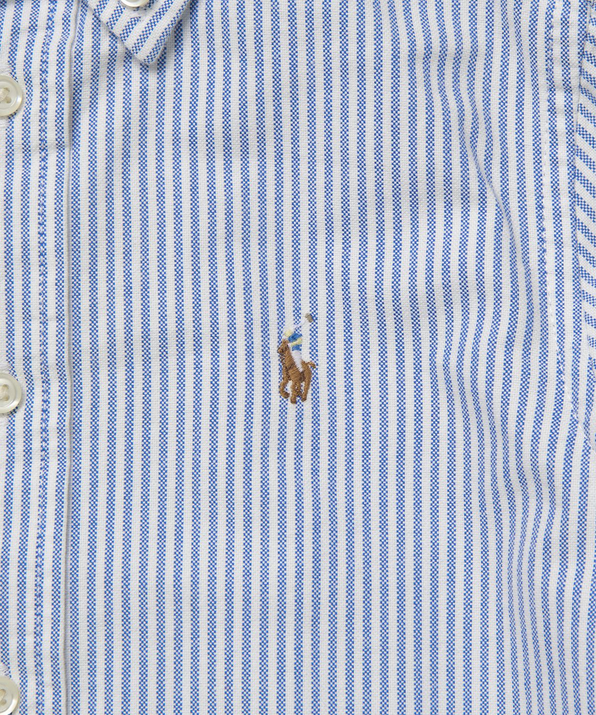폴로 랄프 로렌 칠드런(POLO RALPH LAUREN CHILDREN) 남아 4세~7세 스트라이프 코튼 옥스포드 셔츠 - 블루