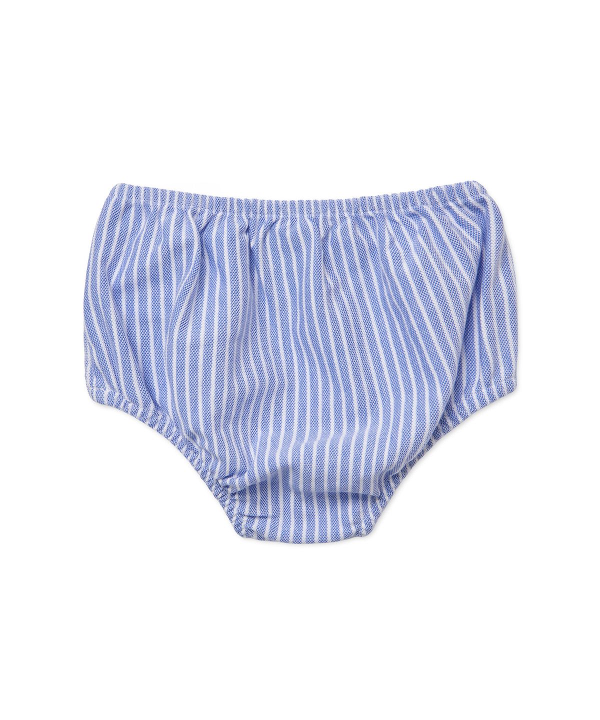 폴로 랄프 로렌 칠드런(POLO RALPH LAUREN CHILDREN) 베이비 여아 스트라이프 니트 옥스포드 폴로 드레스 - 블루