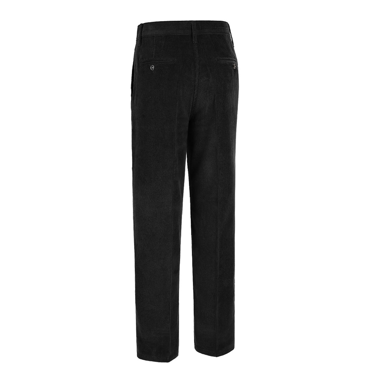 솔티(SORTIE) Two Pleats Corduroy Trousers (Black)