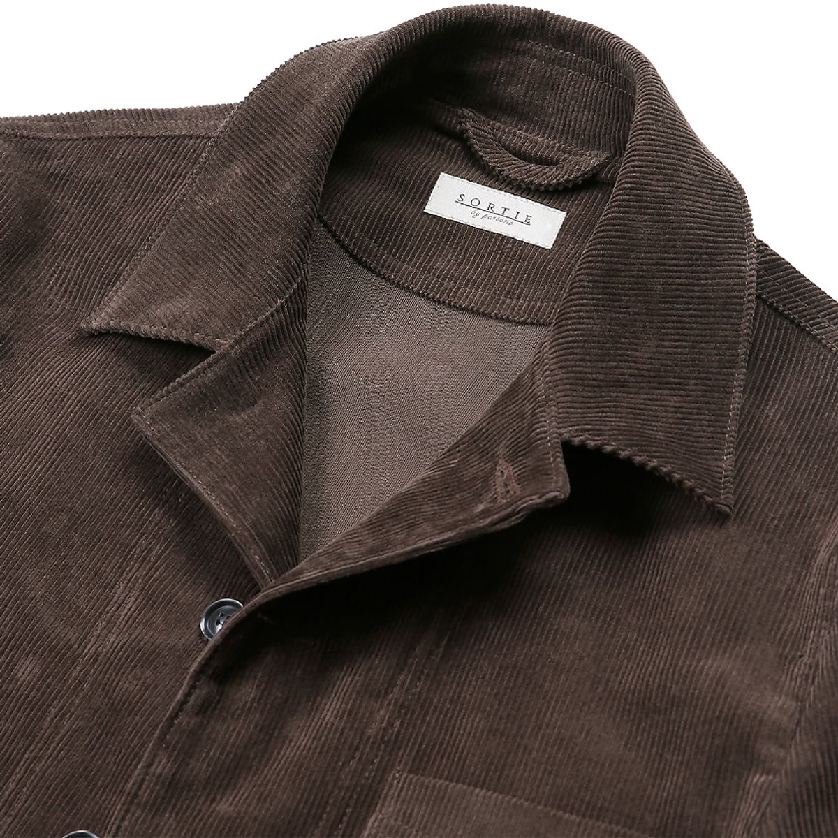 솔티(SORTIE) Corduroy French Work Jacket (Brown)