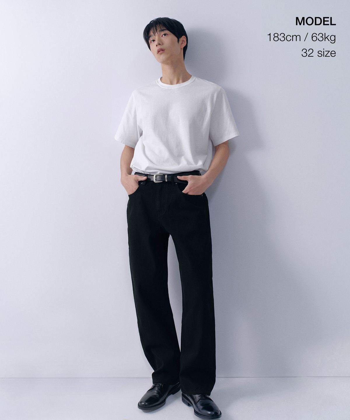 무신사 스탠다드(MUSINSA STANDARD) 레귤러 핏 데님 팬츠 [블랙]