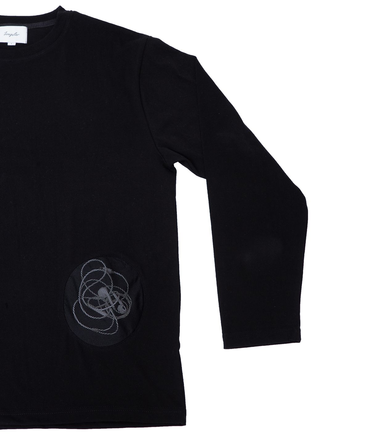 이레귤러(IRREGULAR) SEE-THROUGH POCKET L/S SHIRT (BLACK)