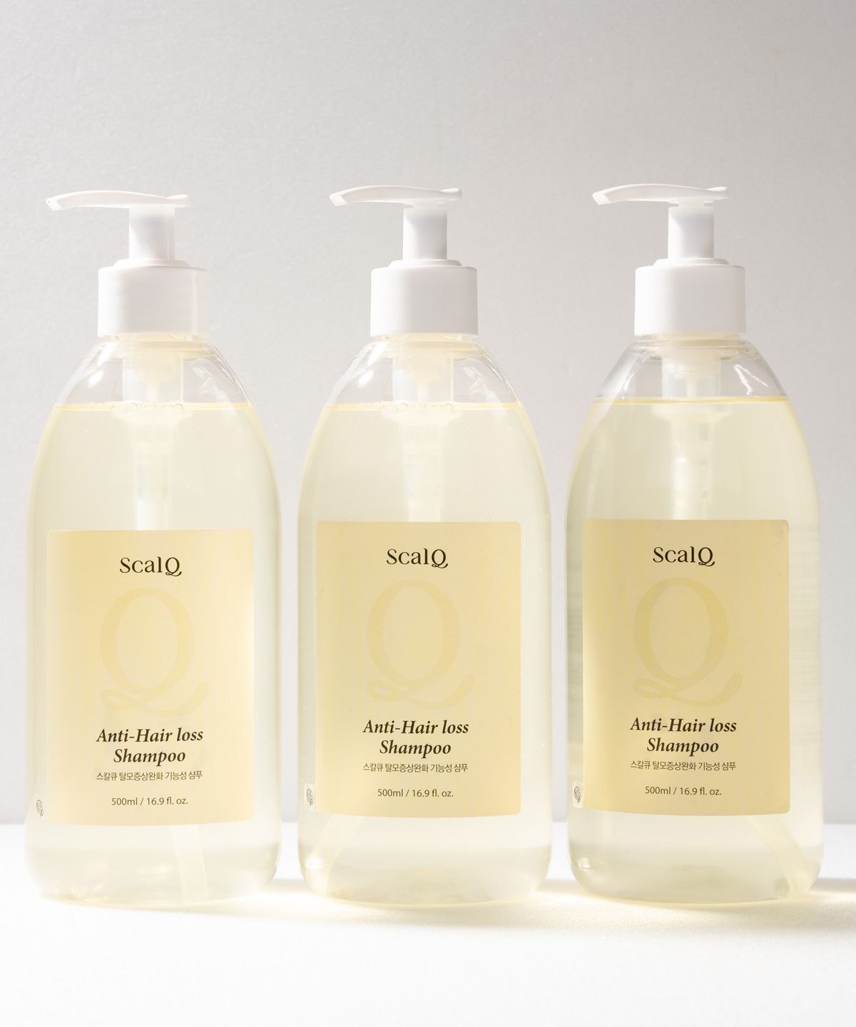 스칼큐(SCALQ) [3PACK]두피 쿨링/비듬 /가려움 /탈모 기능성 쿨 샴푸 500ml 3개