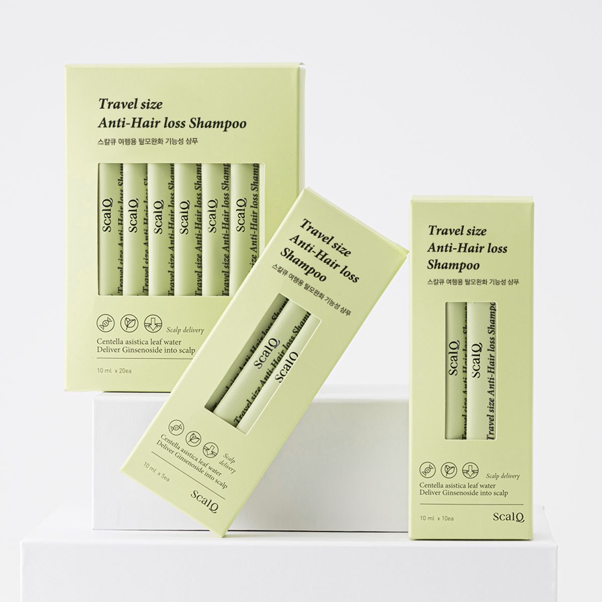 스칼큐(SCALQ) 여행용 탈모증상완화 기능성 샴푸 10ml x 20개입
