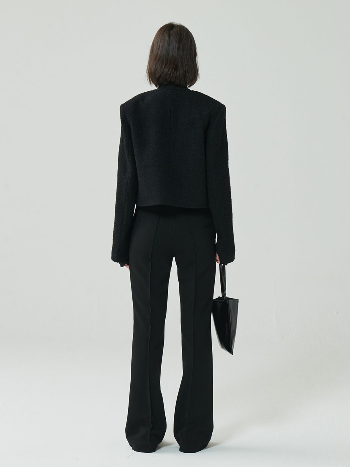 아르카익(ARCHAIC) bookle tweed jacket_black