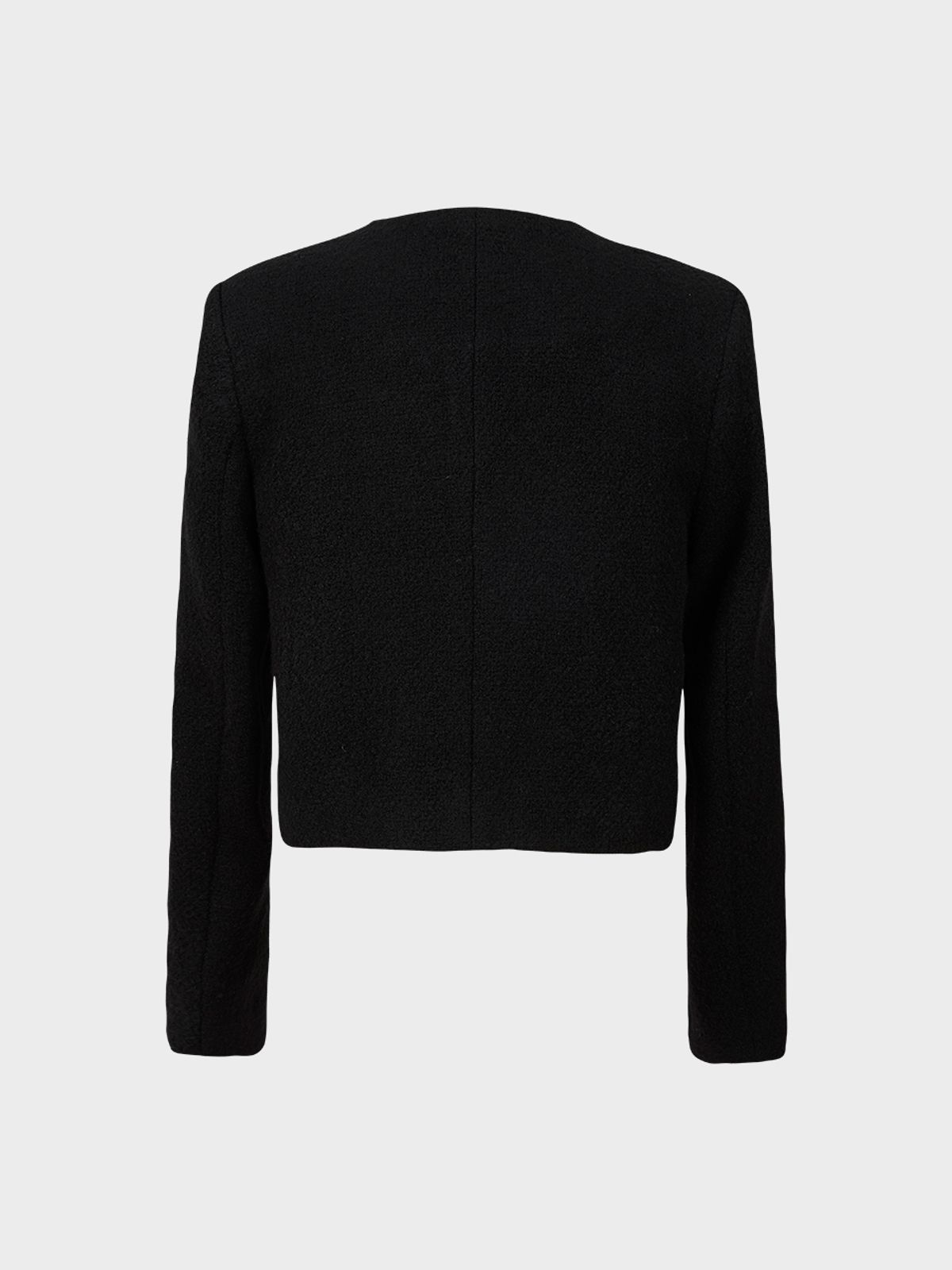 아르카익(ARCHAIC) bookle tweed jacket_black