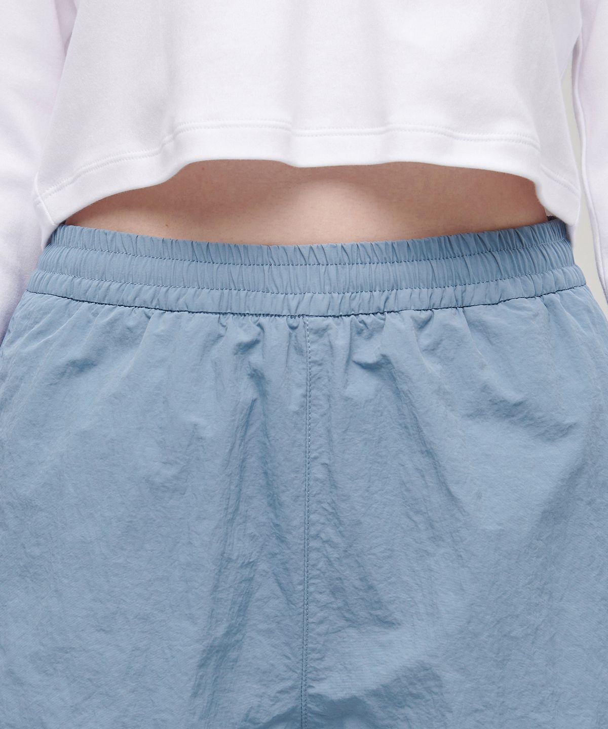 무신사 스탠다드 우먼(MUSINSA STANDARD WOMAN) 우먼즈 나일론 밴딩 쇼츠 [블루 그레이]