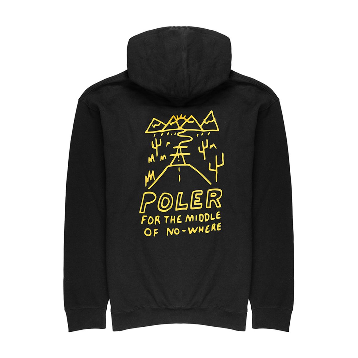 폴러스터프(POLERSTUFF) NOWHERE HOODIE BLACK
