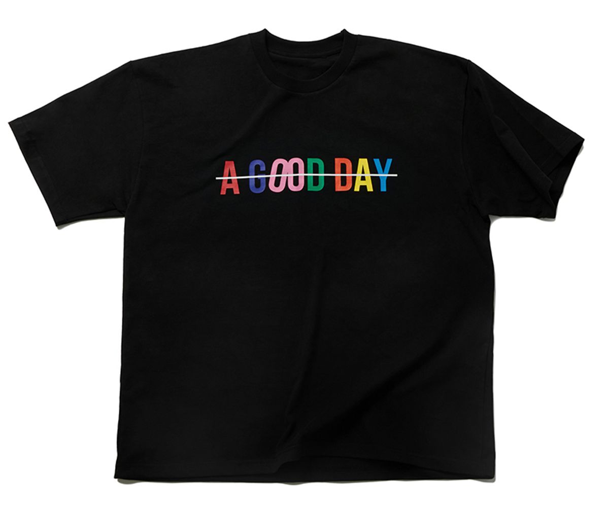 어굿데이(AGOODDAY) AGD RAINBOW 로고 티셔츠 (2COLOR)