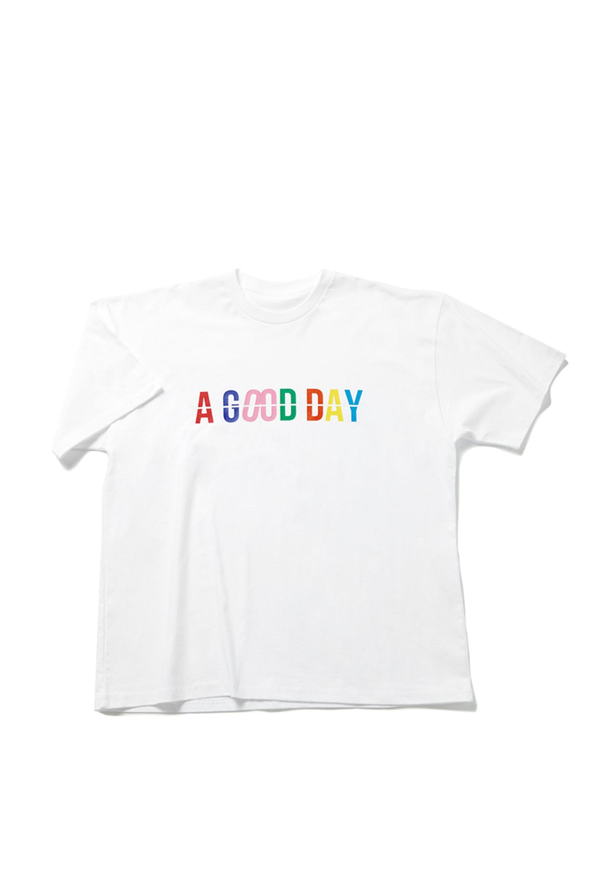 어굿데이(AGOODDAY) AGD RAINBOW 로고 티셔츠 (2COLOR)