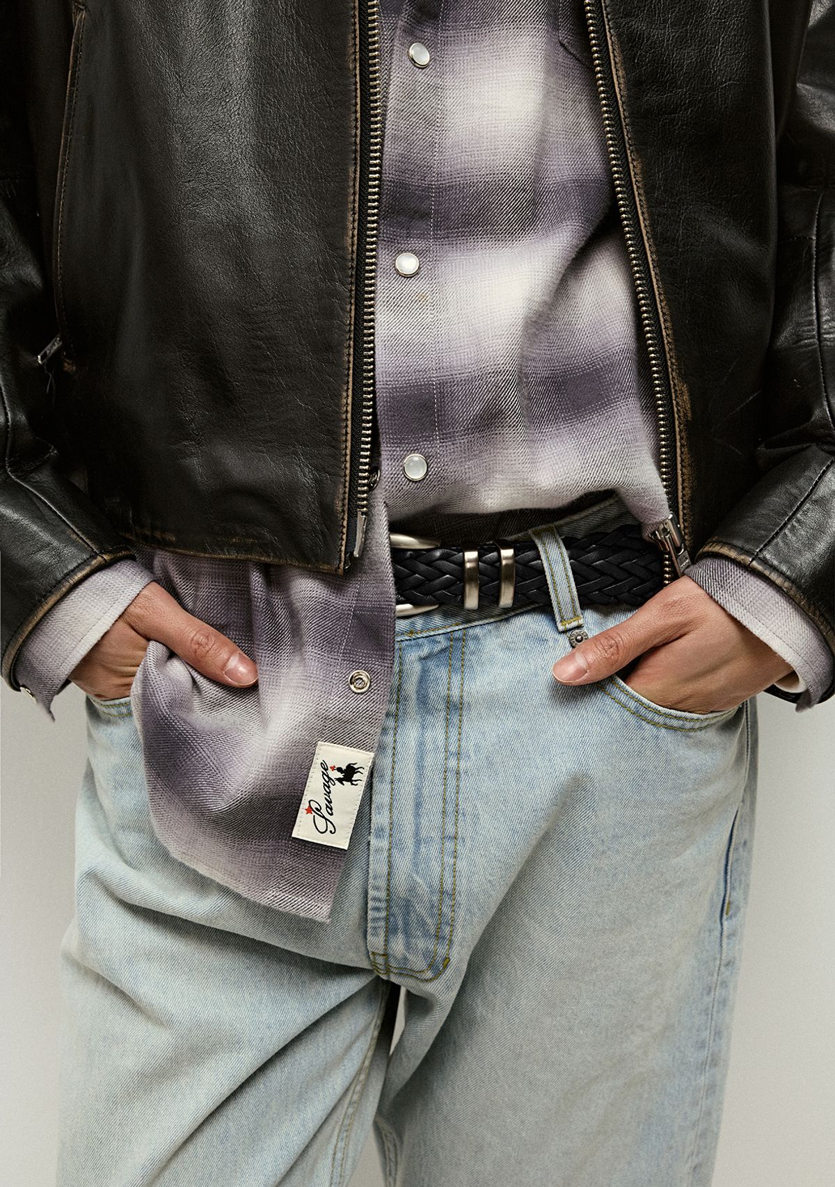 세비지(SAVAGE) 110 Weaving Belt - Black