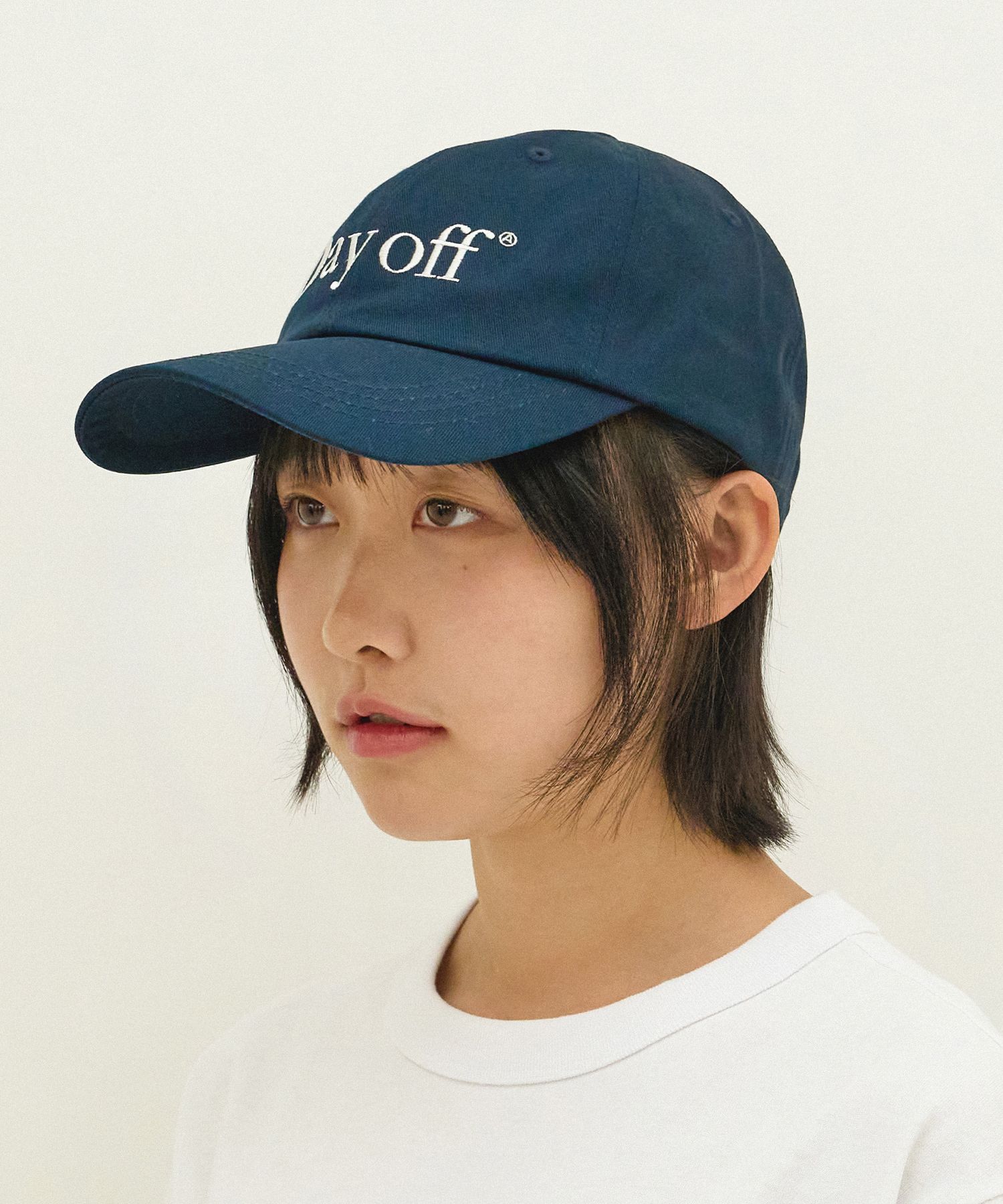 MUSINSA | AECA WHITE DAY OFF CAP-NAVY