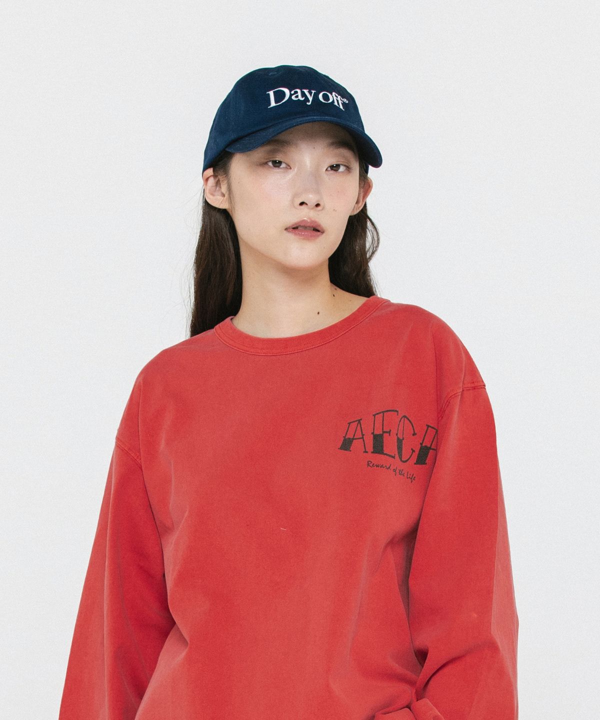 에이카화이트(AECA) DAY OFF CAP-NAVY