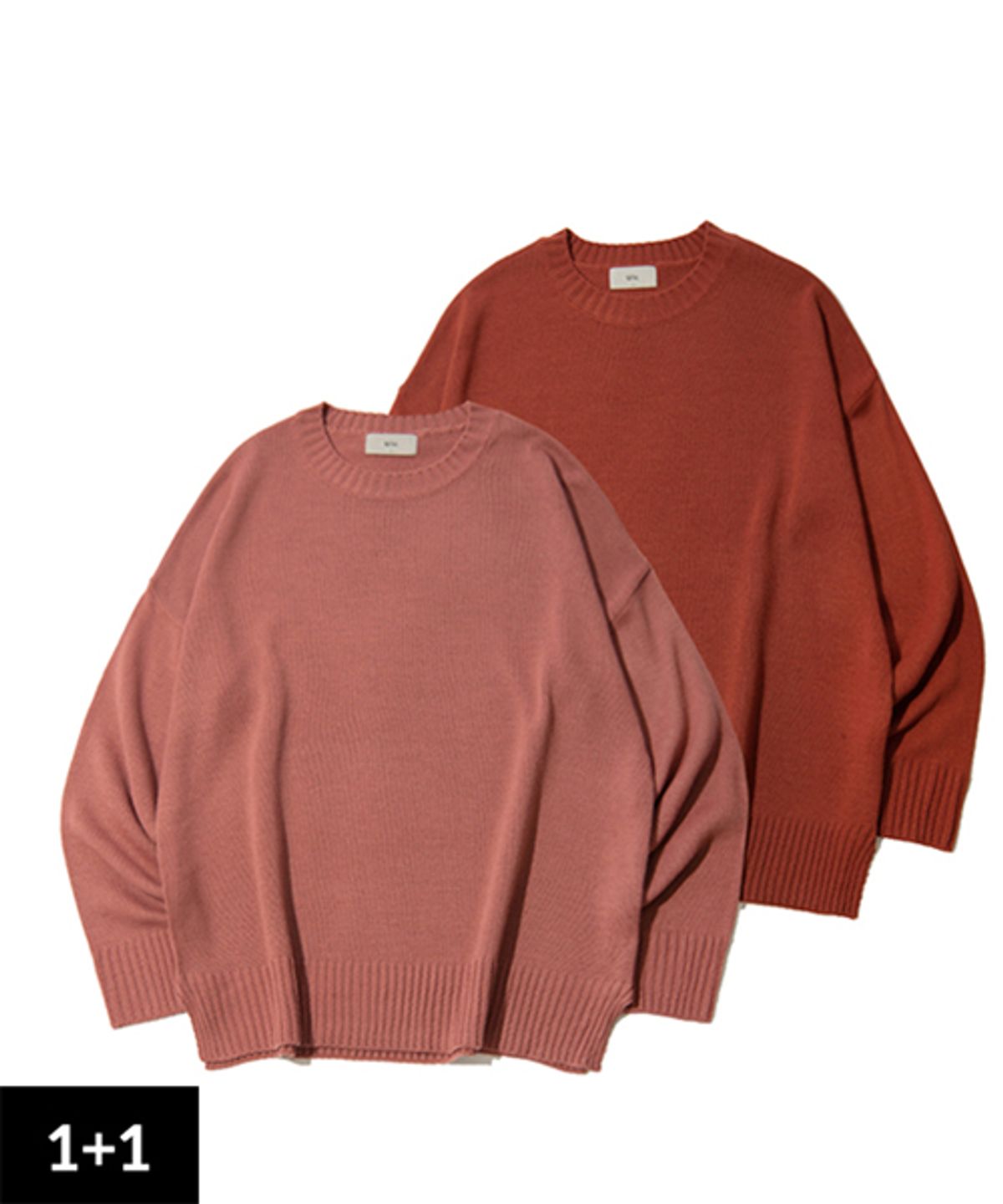 유앤엘씨(UNLC) [1+1] Soft overfit Round Knit [9color]