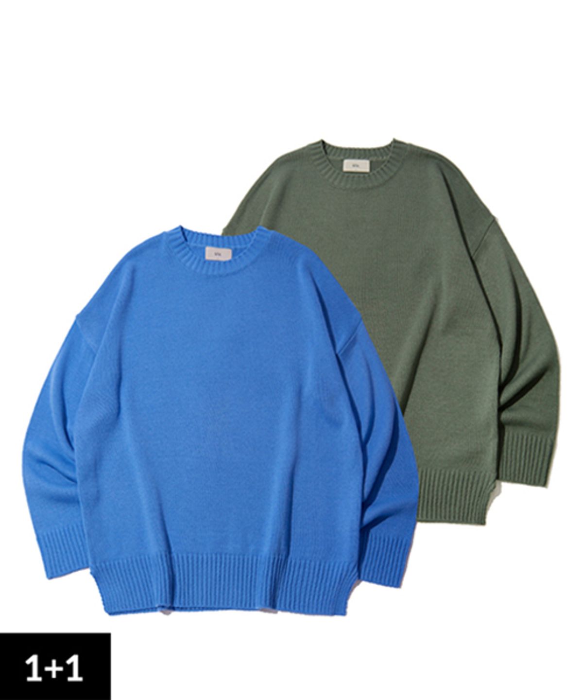 유앤엘씨(UNLC) [1+1] Soft overfit Round Knit [9color]