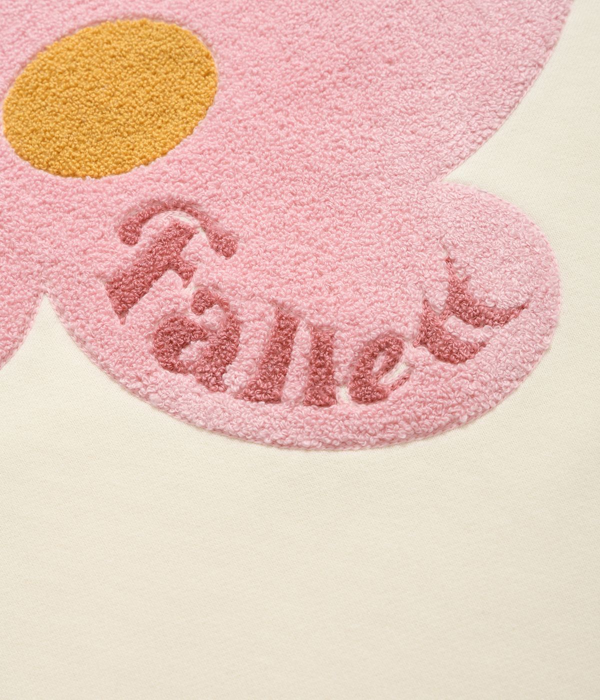 팔렛(FALLETT) 부클 플라워 맨투맨 아이보리