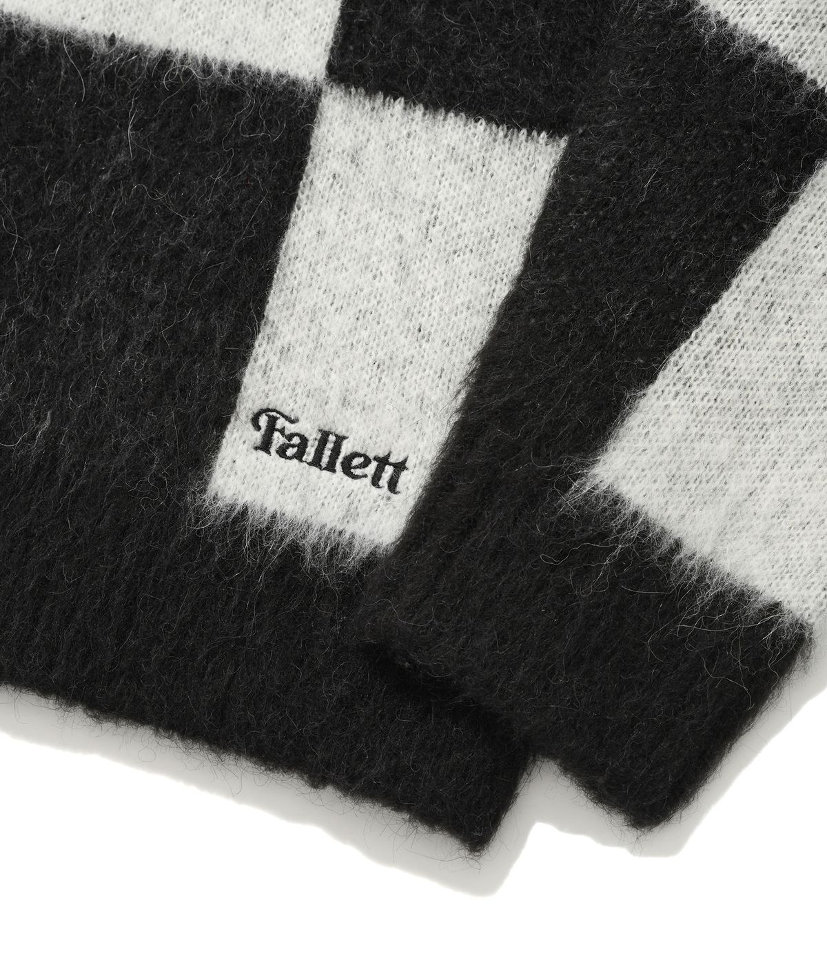 팔렛(FALLETT) 체커보드 니트 블랙