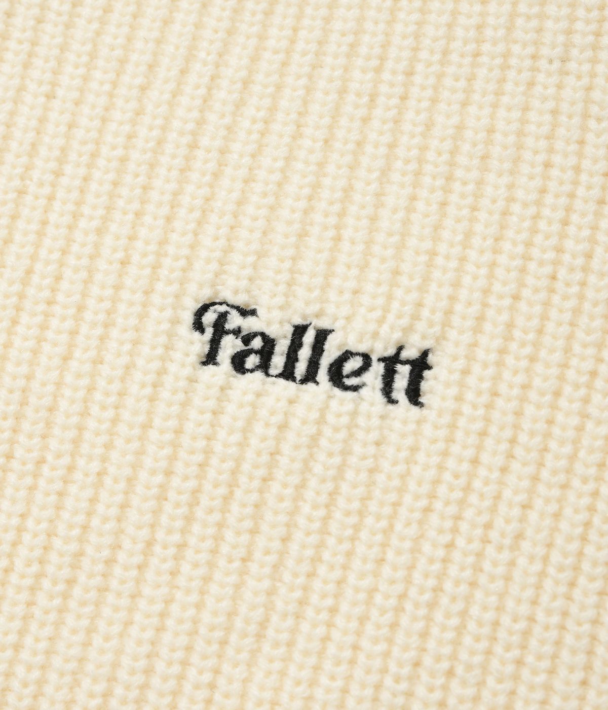 팔렛(FALLETT) 오버핏 니트 집업 가디건 아이보리