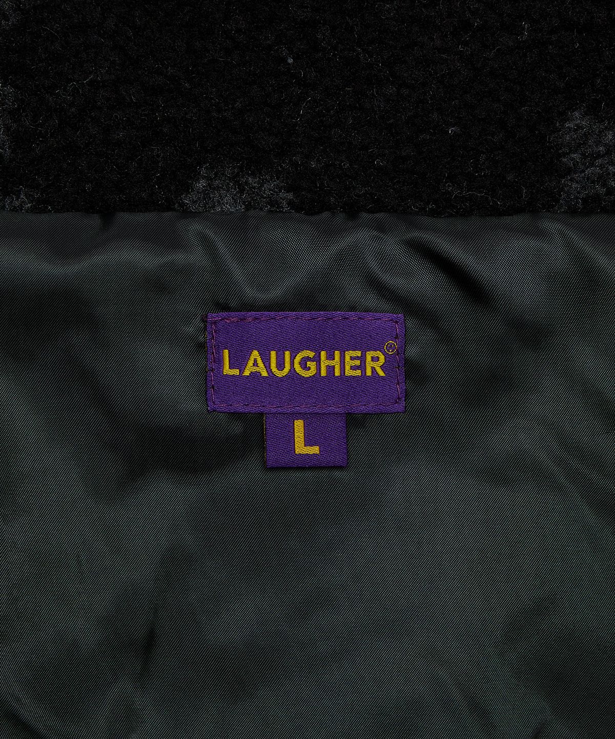 라퍼(LAUGHER) 캣플리스 자켓 - 블랙