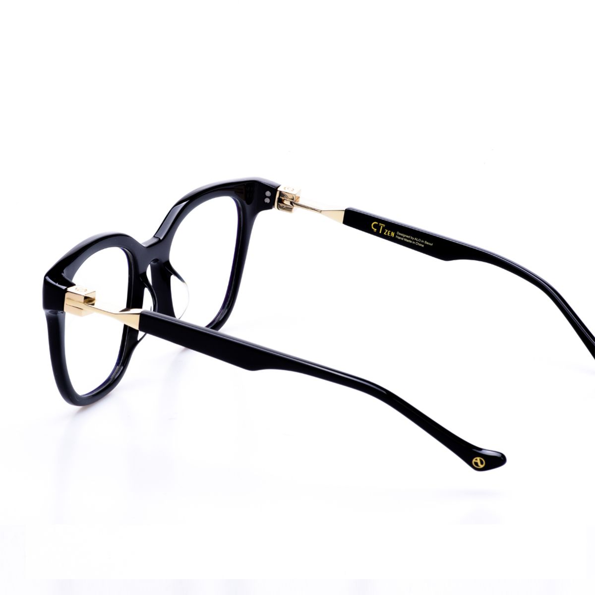 알로아이웨어(ALO EYEWEAR) [ALO:CTZEN] CI7603A C1 빅 오버사이즈 블랙 뿔테 안경