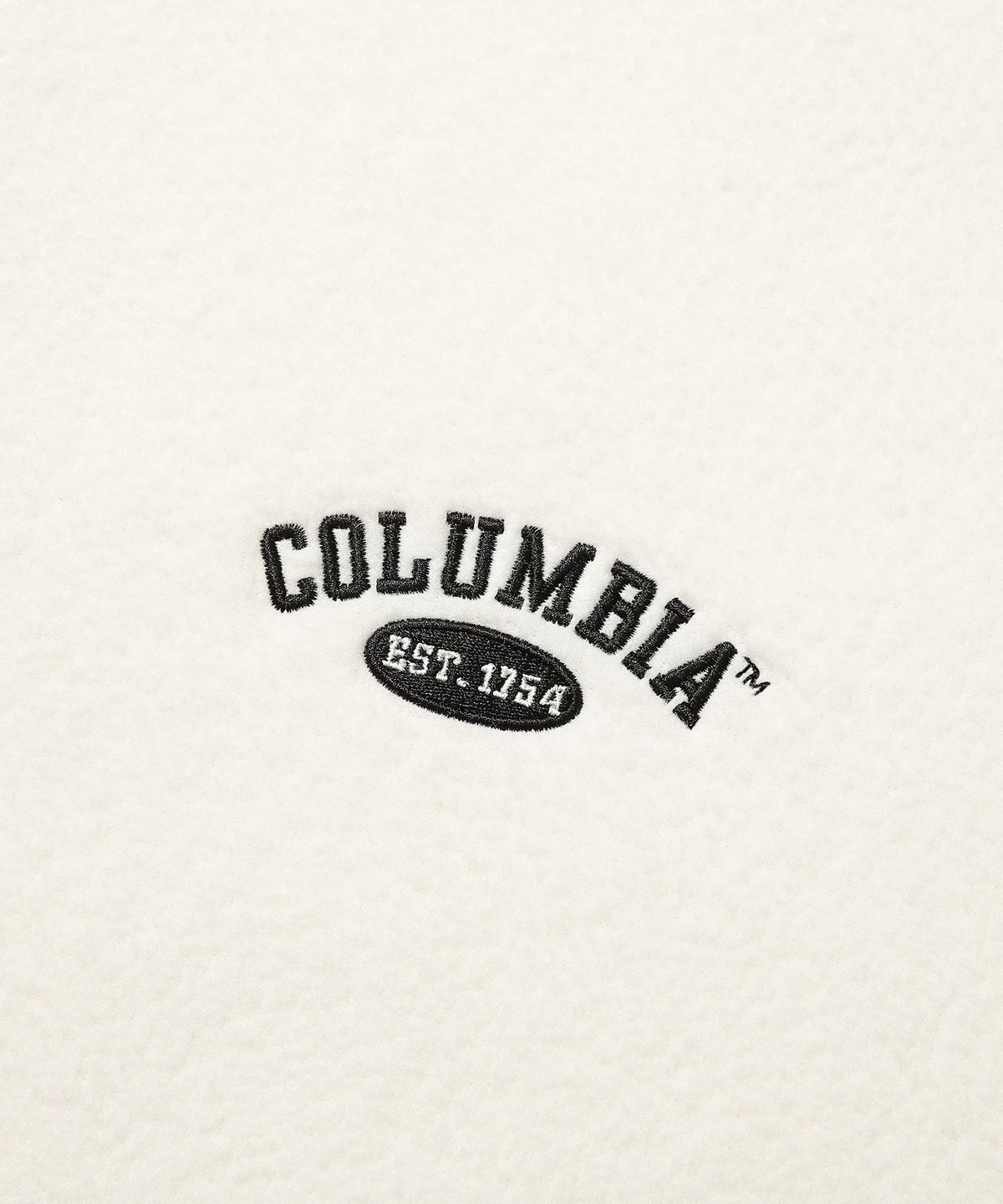 컬럼비아 유니버시티(COLUMBIA UNIVERSITY) CU ARCH LOGO LIGHT FLEECE ZIP-UP JACKET 크림