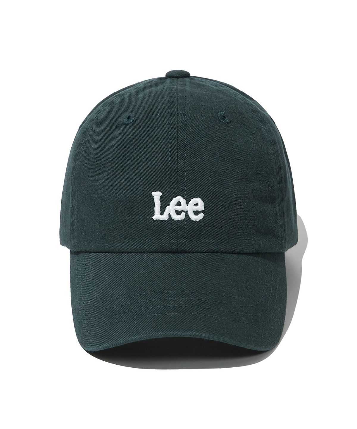리(LEE) 스몰 트위치로고 코튼 커브 볼캡 다크 파인