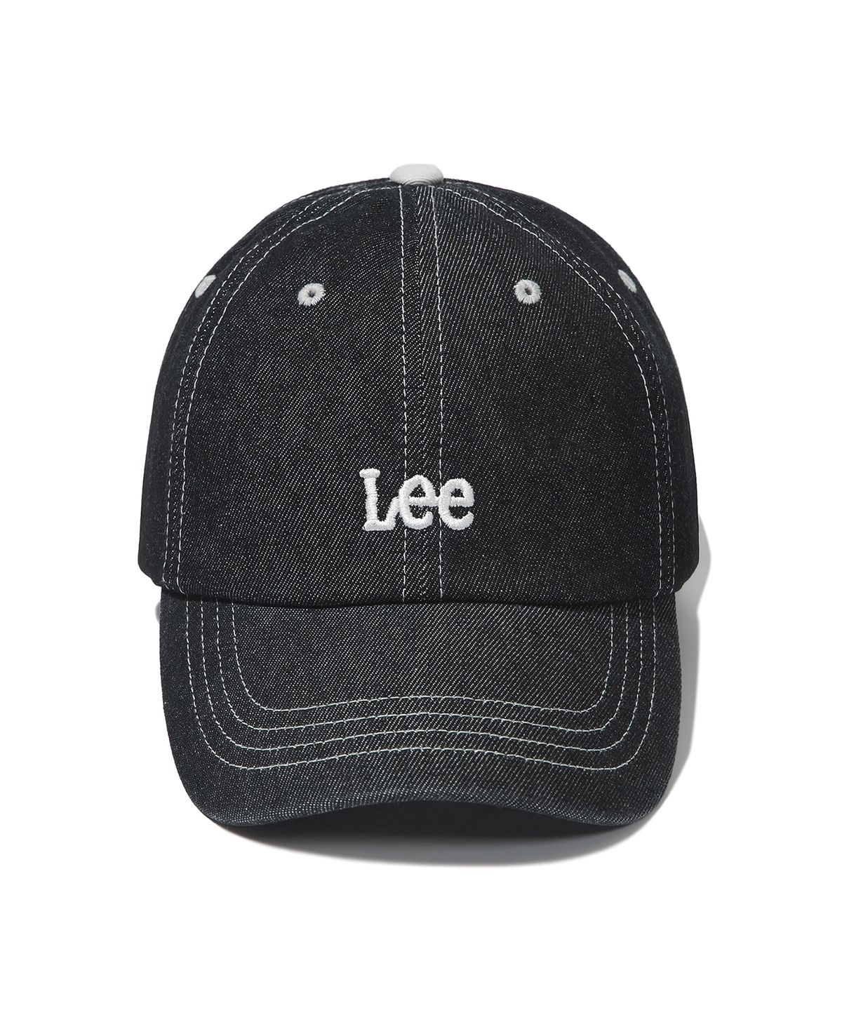 리(LEE) 스몰 트위치로고 코튼 커브 볼캡 인디고 로우
