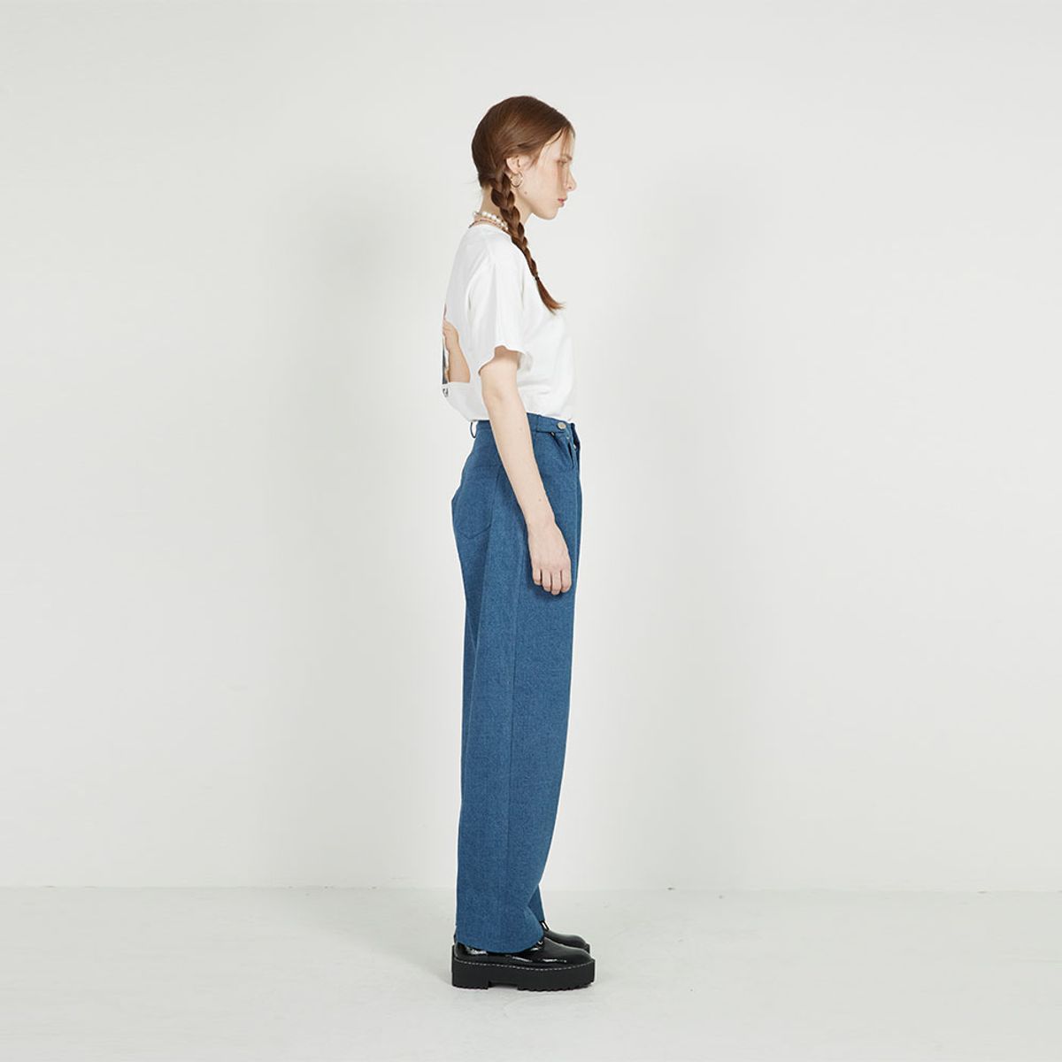 에프엠9102(FM91.02) 3 BUTTONS CLUB PANTS_blue
